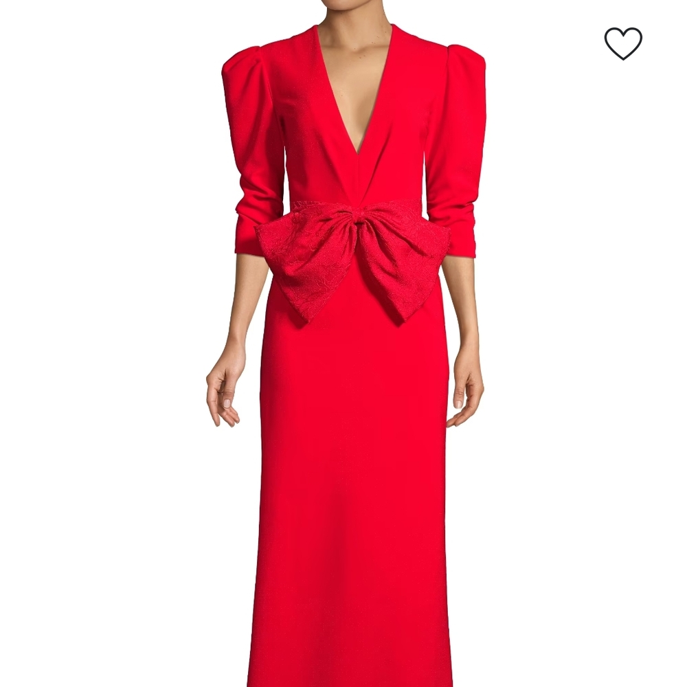 Sachin + Babi Vibrant Red Long Sleeve Dress
